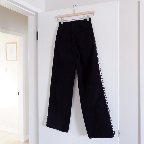 sold- LISA SAYS GAH! Robyn Jeans in Black Daisy Check - Picture 10 of 13